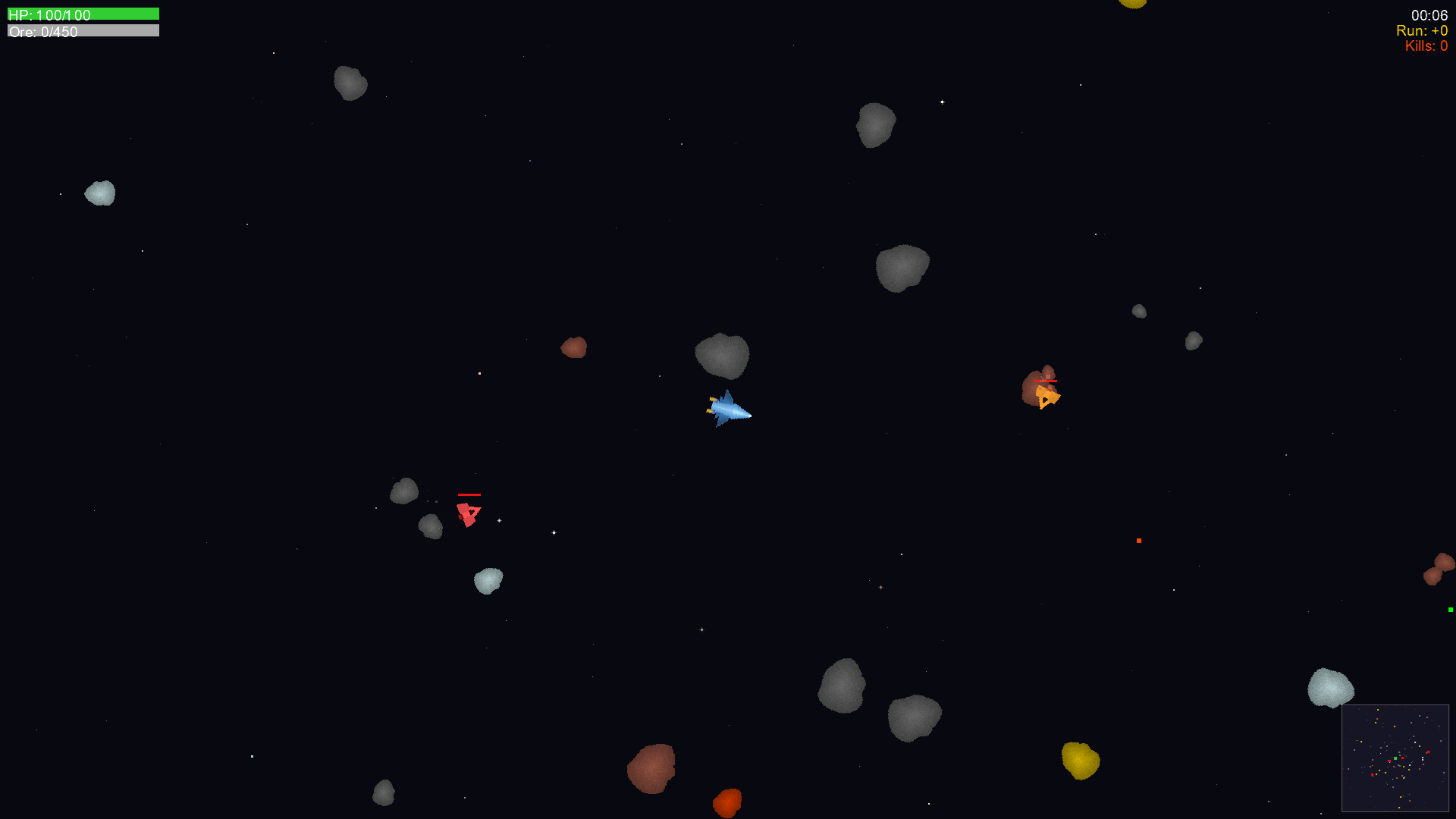 Cosmic Quarry flight and combat