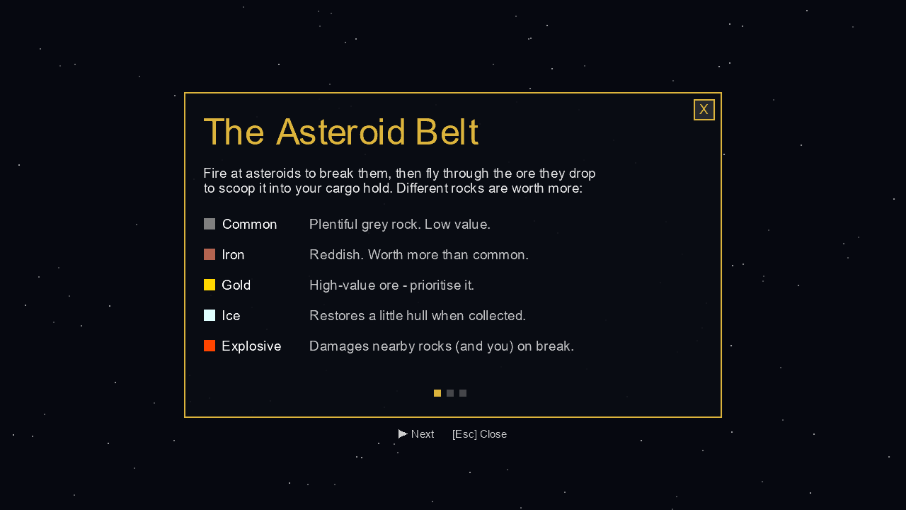 Player Guide: the asteroid belt